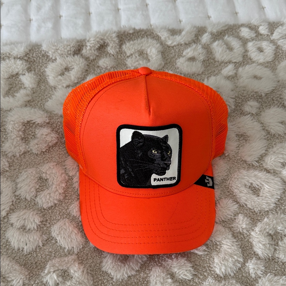 Goorin Bros Vibrant Orange Panther Cat Cap